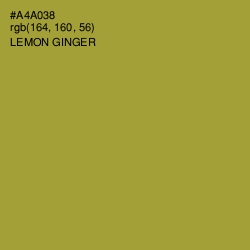 #A4A038 - Lemon Ginger Color Image